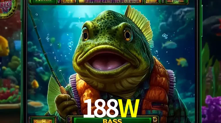 Personagem de peixe pescador do popular jogo de slot com tema de pescaria, uma das emocionantes opções de caça-níqueis para jogar e ganhar no cassino 188W.